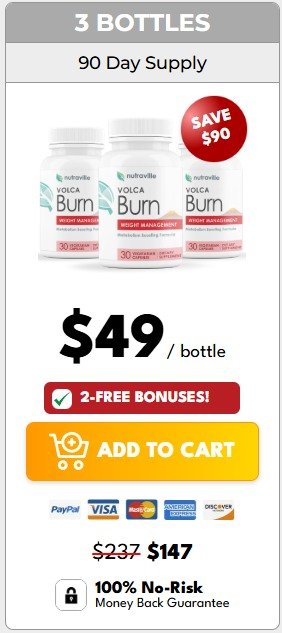 Buy 3 bottle pack of VolcaBurn and save more on weight management
